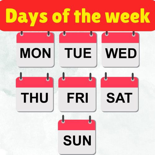 Business English strategies: Days of the Week