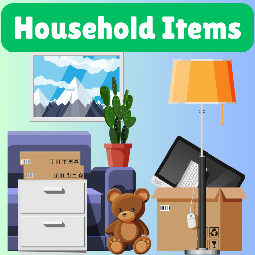 Enhance English skills with: Household Items