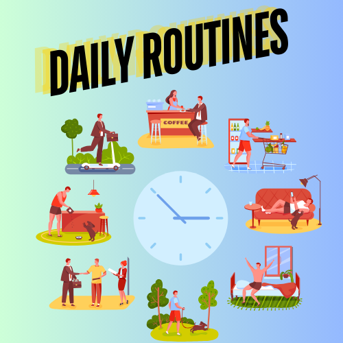 English vocabulary exercises: Time and Daily Routines